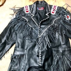Made me n usa leather jacket